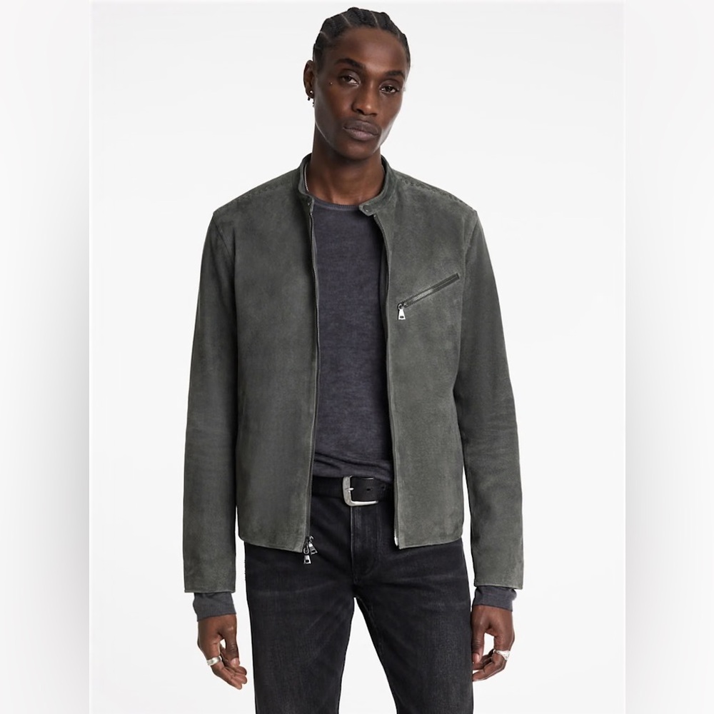 $898 NWT John Varvatos Reede Racer Jacket EU 52 USA 42 - Picture 1 of 12